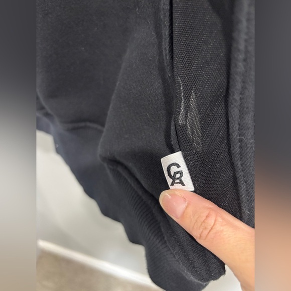 Good American Pullover Sweatshirt Womens 5/2XL Mesh Insert Black USA Made Cotton - Picture 3 of 10